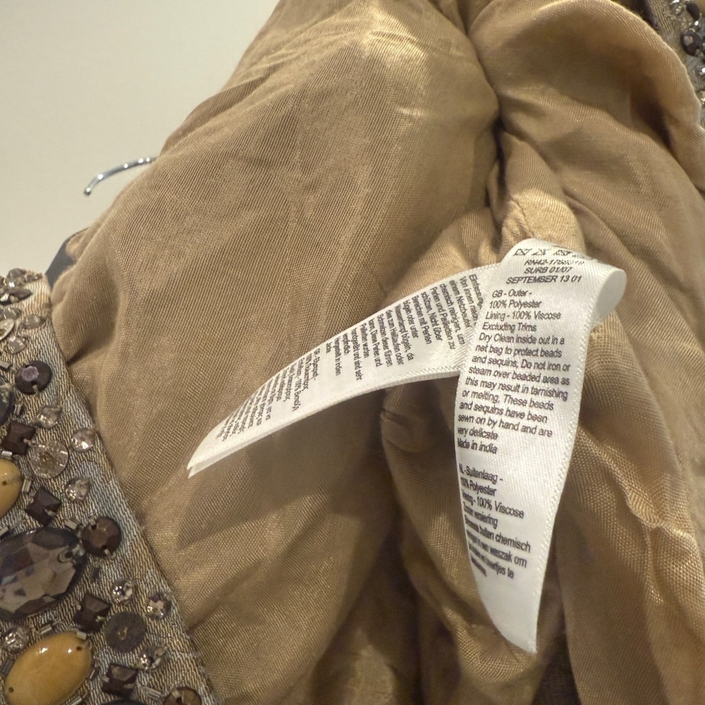 Monsoon Gold and Silver beaded Embellished Blazer (UK 8) - Picture 6 of 6